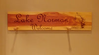 Cedar Plank Sign Lake Map