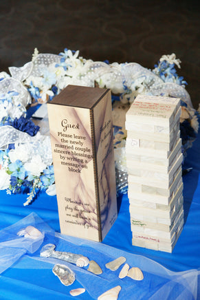 Block Tower Wedding Guest Book