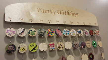 Family Birthday Wall Plaque