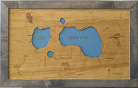 Reedy Lake, Florida - laser cut wood map