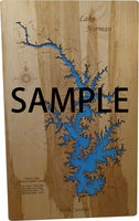 Lake Royale, North Carolina - Laser Cut Wood Map
