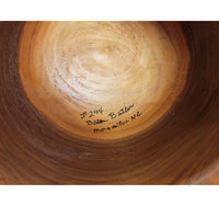 Walnut Cowboy Hat - Rare Wood Turned Men's Headwear #244